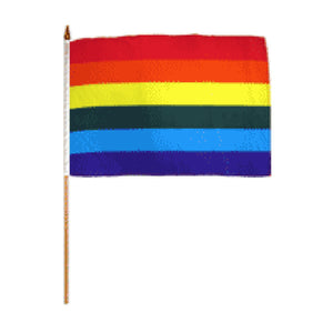 Rainbow 12 x 18 Flag
