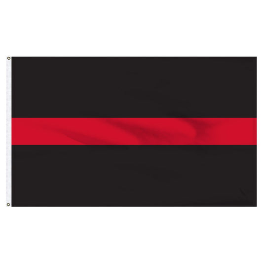 Thin Red Line Flag 3ft x 5ft Nylon