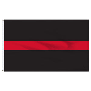 Thin Red Line Flag 3ft x 5ft Nylon