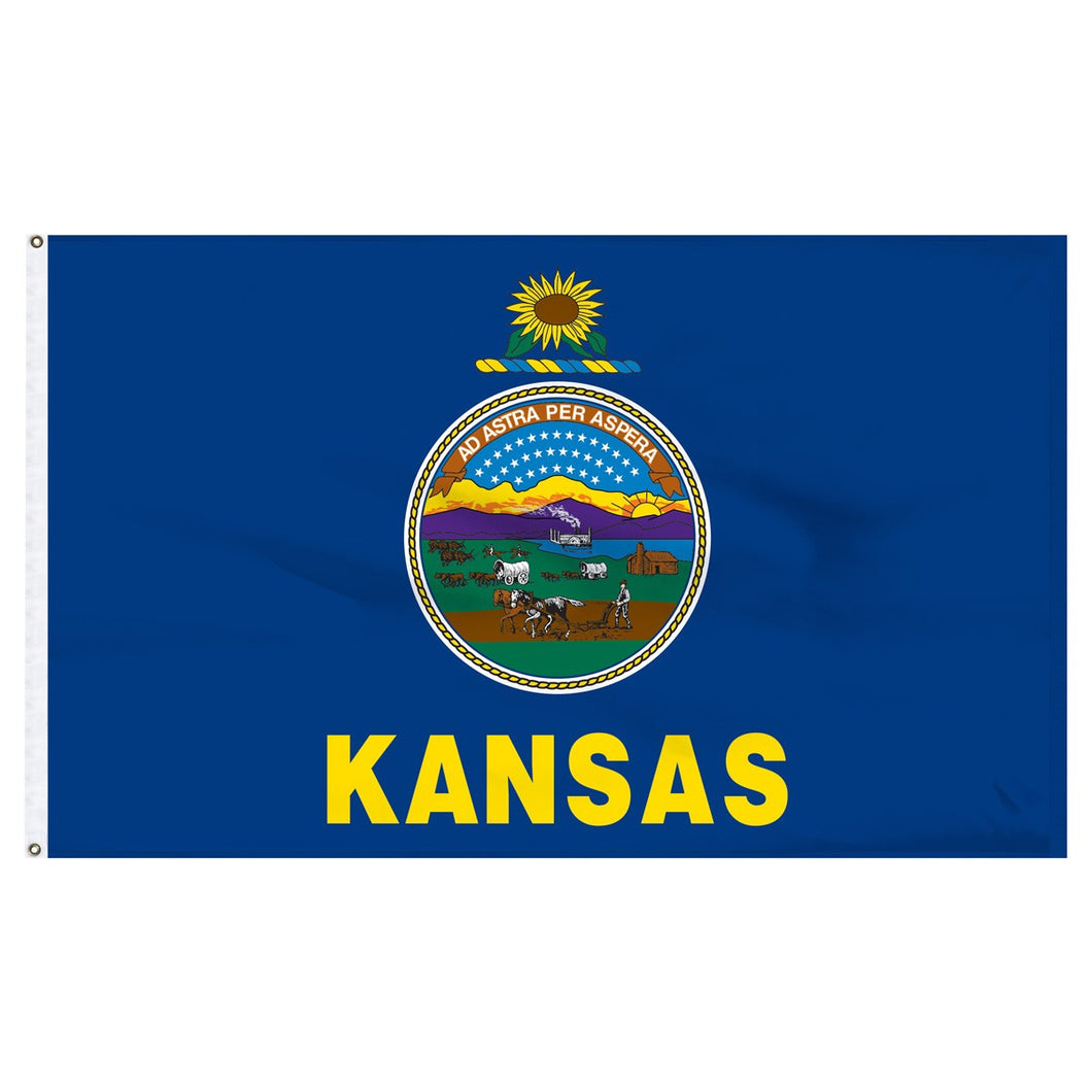 Kansas 3x5 Flag