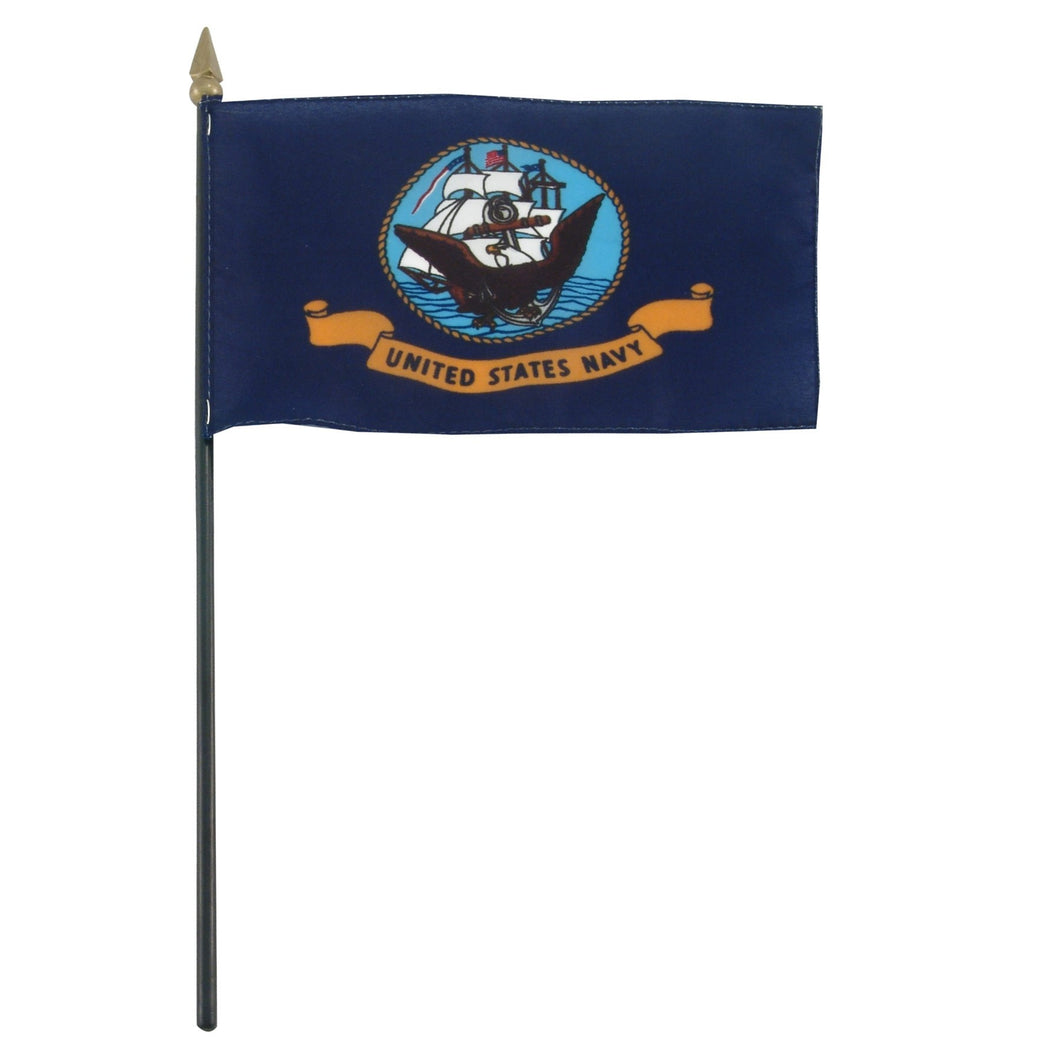 Navy 4 x 6 Flag