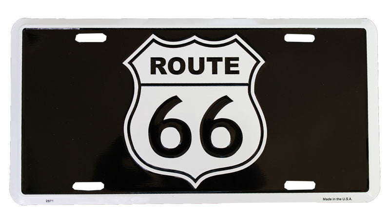 Route 66 License Plate