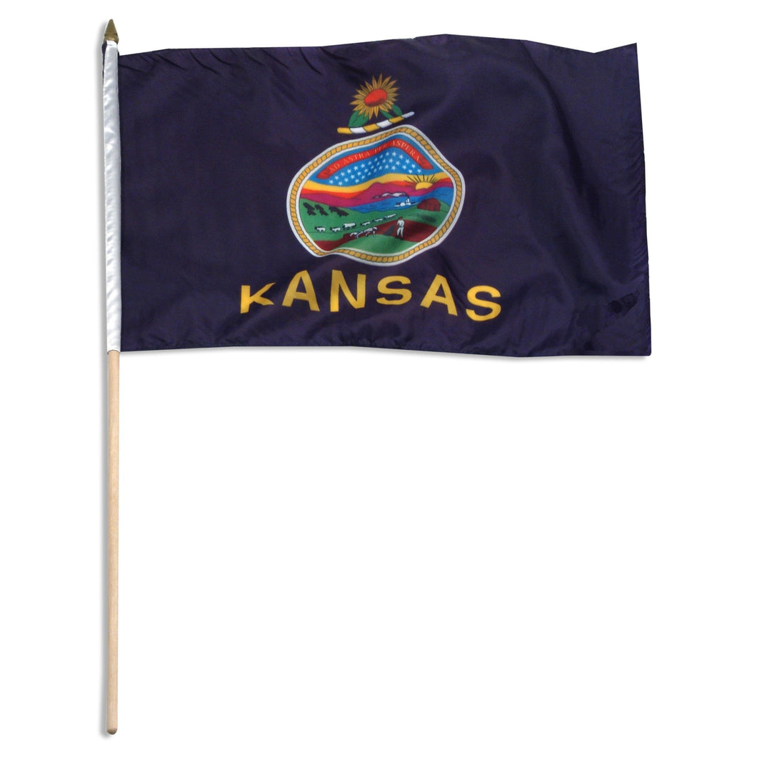Kansas 12 x 18 Flag