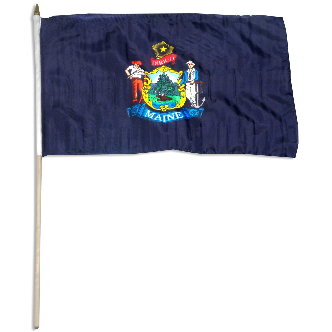 Maine 12 x 18 Flag