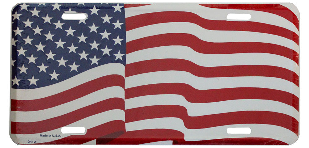 USA License Plate (Wavy)