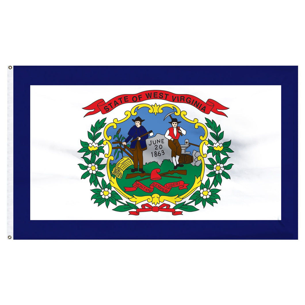 West Virginia 3x5 Flag