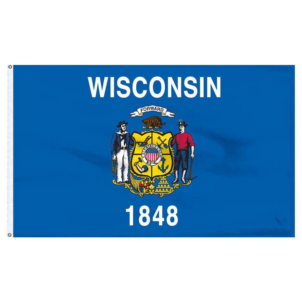 Wisconsin 3x5 Flag