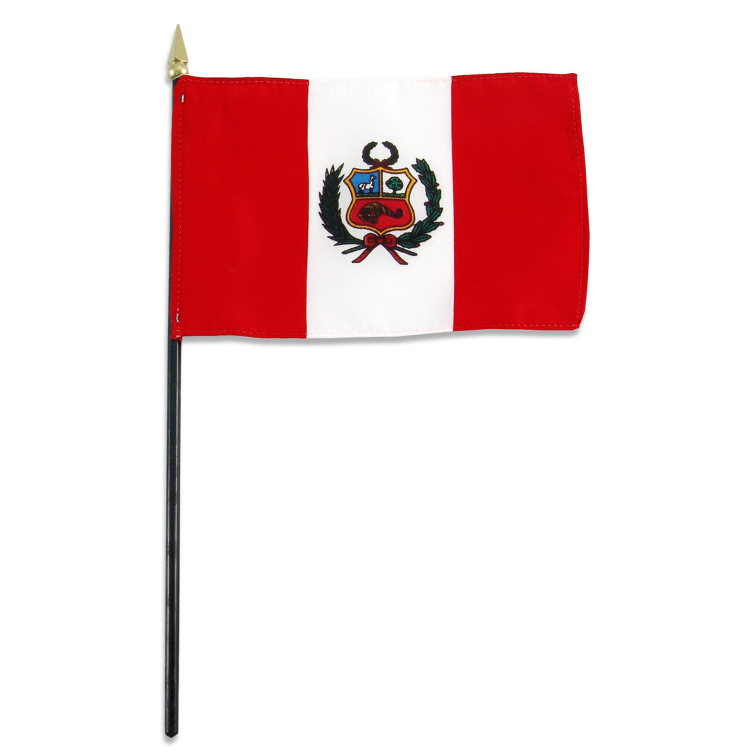 Peru flag 4x6 Flag